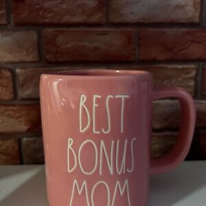Rae Dunn Pink Best Bonus Mom Mug